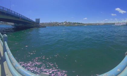 View at bridge in Istanbul
