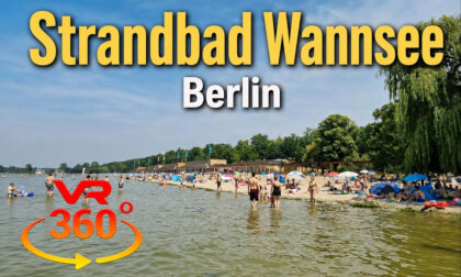 Beach walking | Strandbad Wannsee Berlin | June 2026 | 360° VR  8K  | Insta360 X4