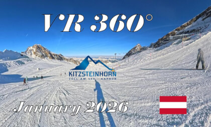 Kaprun, Austria | ski run January 2026 | Blue 1  |  360° VR Alpine skiing