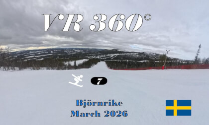 Björnrike, Sweden (🇸🇪) | ski run March 2026 | Black 7 Red 7 | 360° VR Alpine skiing