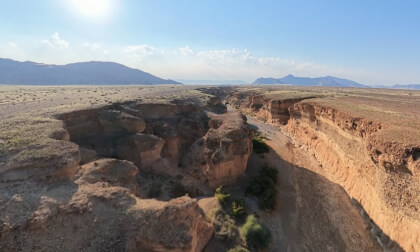 Fly Through Sesriem Canyon in 360° VR 8K  Namibia from a Drone Perspective