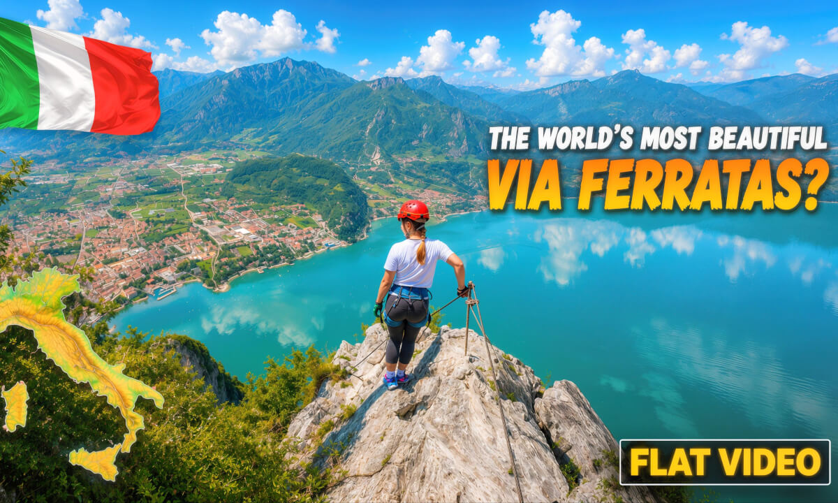 🧗 The World’s Most Spectacular Via Ferratas? 🇮🇹 | Hanging Above Lake Garda | Epic Views & Waterfalls