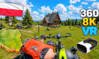 🚵‍♂️ Polish Mountains by E-Bike | Wielka Racza, Rycerzowa & Rysianka | 360° 3D VR 8K