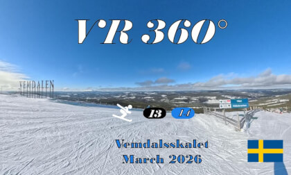 Vemdalsskalet, Sweden (🇸🇪) | ski run March 2026 | Black 13 Blue 14 | 360° Alpine skiing