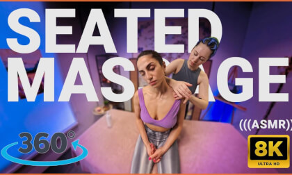 Back and Shoudlers ASMR masage by Anna to Nisa  360 VR