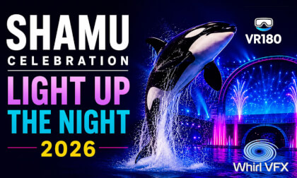 Shamu Celebration: Light Up The Night FULL SHOW | SeaWorld Orlando 2026 | 8K VR180 3D