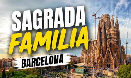 Aerial Sagrada Familia Barcelona