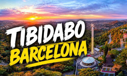 Aerial Tibidiabo Barcelona