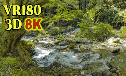 Beautiful mountain stream scenery at the source of the Kiryu River