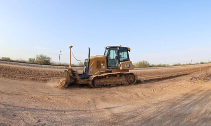 Crawler Dozer Working the Sunset Route | VR180 3D