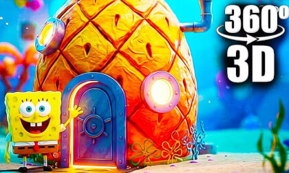 360º VR SpongeBob: Take a 360° VR Tour SpongeBob's Pineapple House