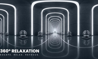 360° VR Relaxation Tunnel 🌌 | 4K Immersive Ambient Experience (Stress Relief & Focus)