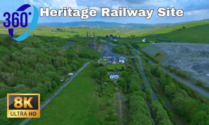 Insta 360 X4 Flight around Dunaskin Heritage Railway