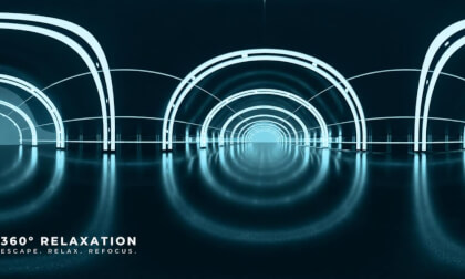 Relaxation Tunnel | Futuristic Calm Space 🌌 4K Ambient Experience