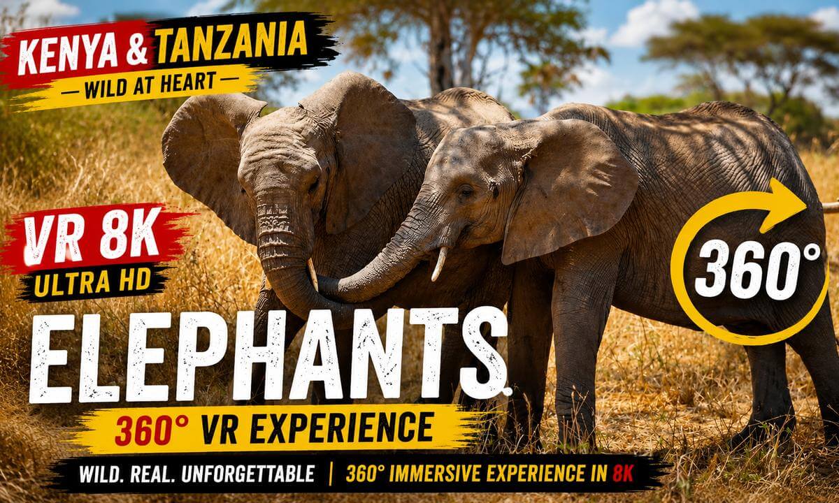 Magical Elephant Safari in Kenya & Tanzania 8K 360° VR Experience