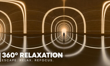 Golden Light Tunnel | 360° VR Relaxation Experience | 4K Meditation & Deep Focus