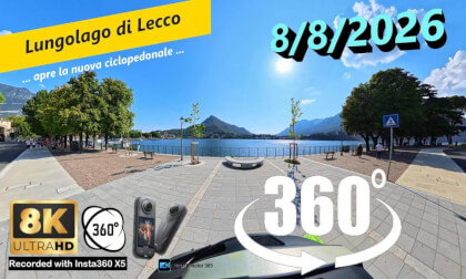 La nuova ciclopedonale sul lungolago di Lecco - 8 agosto 2026