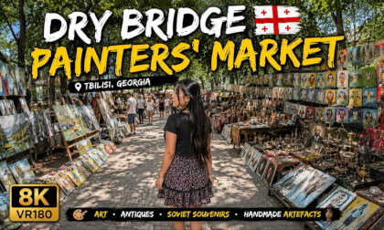 I Found Tbilisi’s The Best Art Market! 🎨3D VR180 Georgia