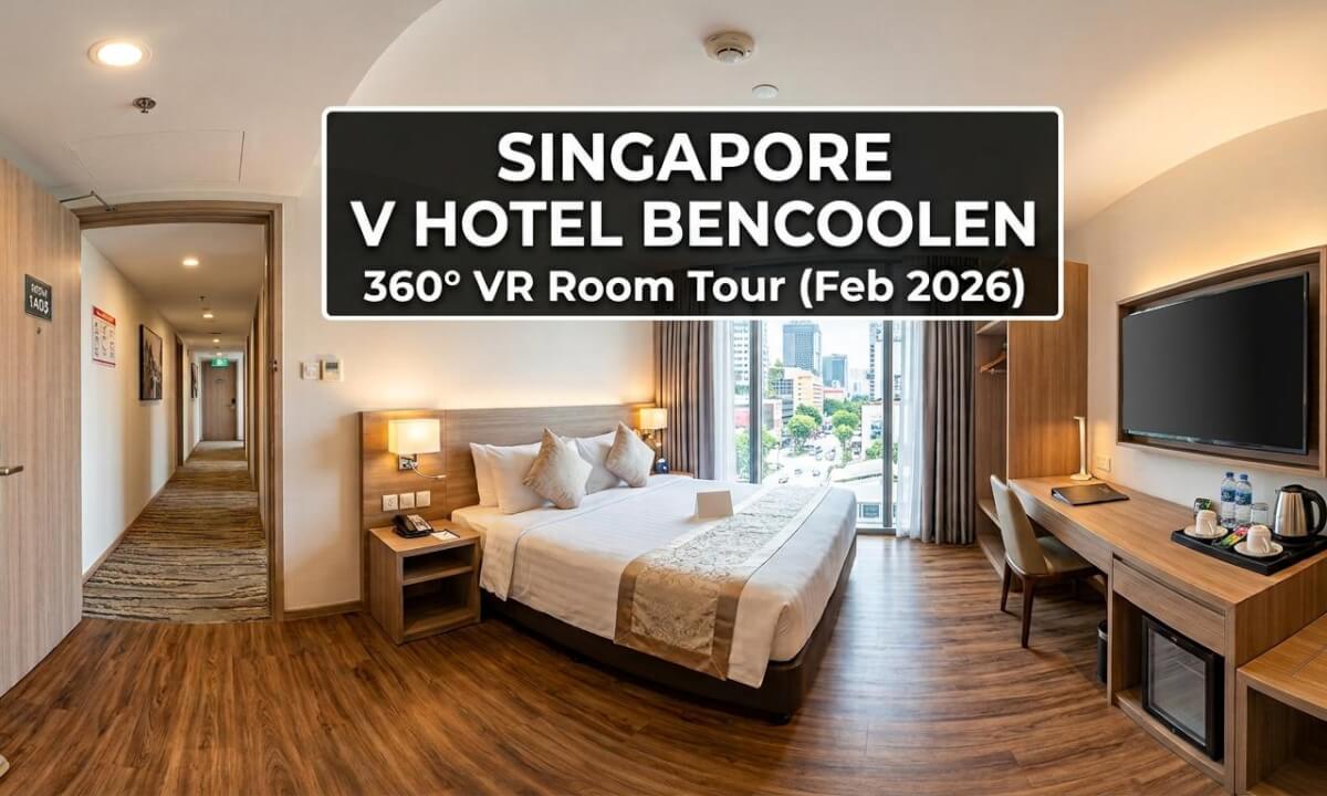 Singapore V Hotel Bencoolen 360 VR Room Tour (Feb 2026)