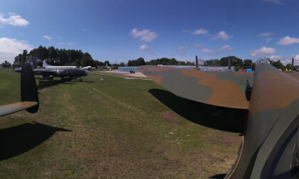 Greenwood Aviation Museum Exterior Aircraft Dsiplays - Clip 5