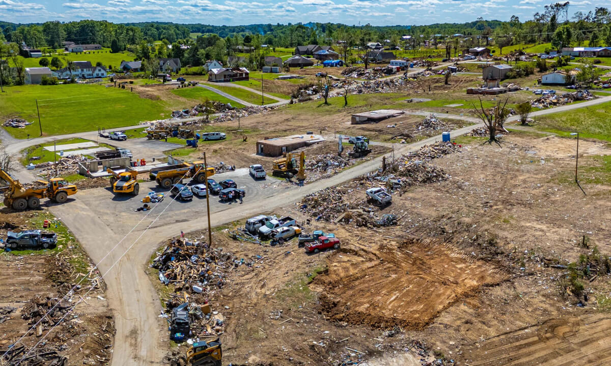 360° View of EF-4 Tornado 1 week into recovery.