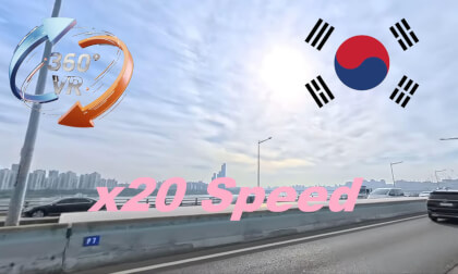 x20 speed from Seoul to Sokcho, 서울에서 속초까지 20배속