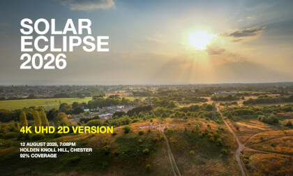 Solar Eclipse On 12 August 2026 in Chester England (2D 4K UHD Version)