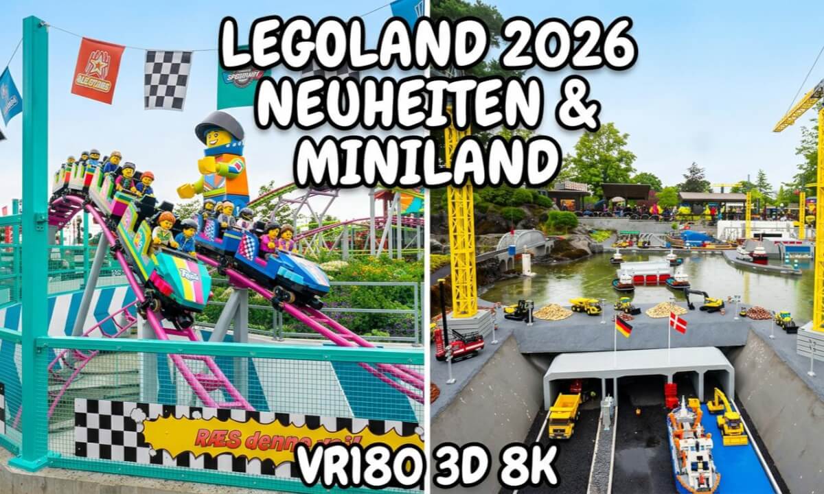 LEGOLAND Billund 2026 - Neuheiten und Miniland (VR180 3D 8K)