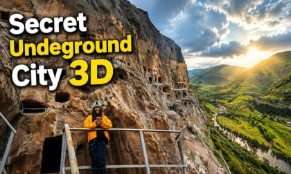 Secret Underground City in the Mountains of Georgia! 8K 3D VR180