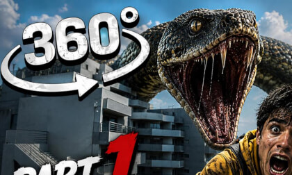 VR 360° Horror The Backrooms Level Nightmare | Giant Snake Chase |