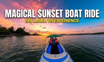 🌅 Experience a Magical Sunset Boat Ride in Sri Lanka | 8K 360° VR Relaxation