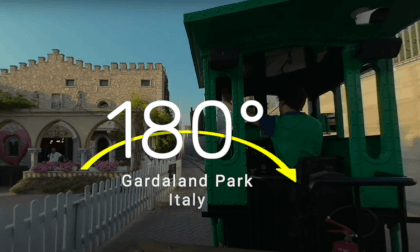 Gardaland Park - A round journey by train - VR180 | 3D Gardaland Park - A round journey by train - VR180 | 3D
