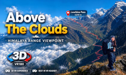 Most Incredible Himalayan Viewpoint?😱 3D VR180 (Helambu Trek Day 2)