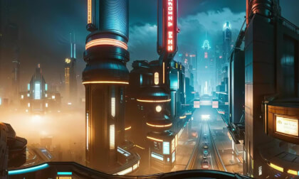 Year 3030 — Futuristic City vs. Back to Basics [VR 360º Immersive World]