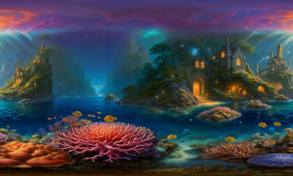 Mermaid Kingdom Deep in the Ocean [VR 360º Immersive World]