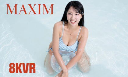 [8KVR]MAXIM Poolside Cover Shoot | Korean Cheerleader Yeo-jin Seo (LG Twins) VR Making Film #1