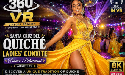 Santa Cruz del Quiché, Guatemala 🇬🇹 | Ladies' Convite Dance Rehearsal – August 19 | 360° VR