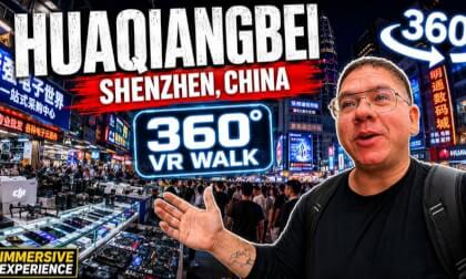 Huaqiangbei 🇨🇳 | World’s Largest Electronics Market in Shenzhen – 360° VR Walk