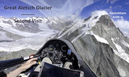 Great Aletsch Glacier - Second Visit – Gliding