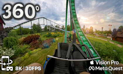 DEVIL'S LOOP 360° 😱 Pure Agony or Pure Coaster Thrill? 🟥 Front vs Back Row 8K VR - Legendia Quest 3 AApple Vision Pro