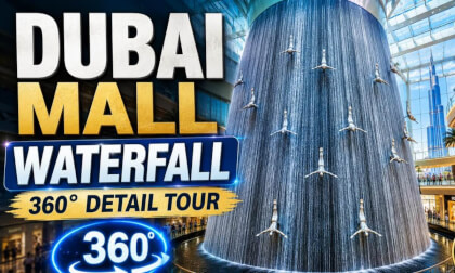 Dubai Mall Waterfall 360°
