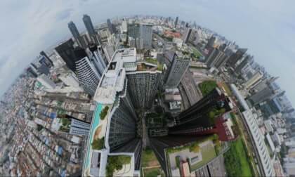 Drone VR 360 - Skyscrapper Diving - Bangkok - 8K Video - Meta Quest