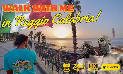 Walk with me in Reggio Calabria, August 2026 - 8K 360° video