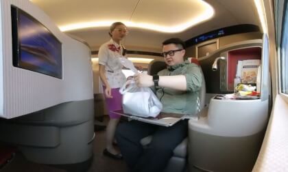 Neijiang north - Ziyang north,China high speed rail,Business Class