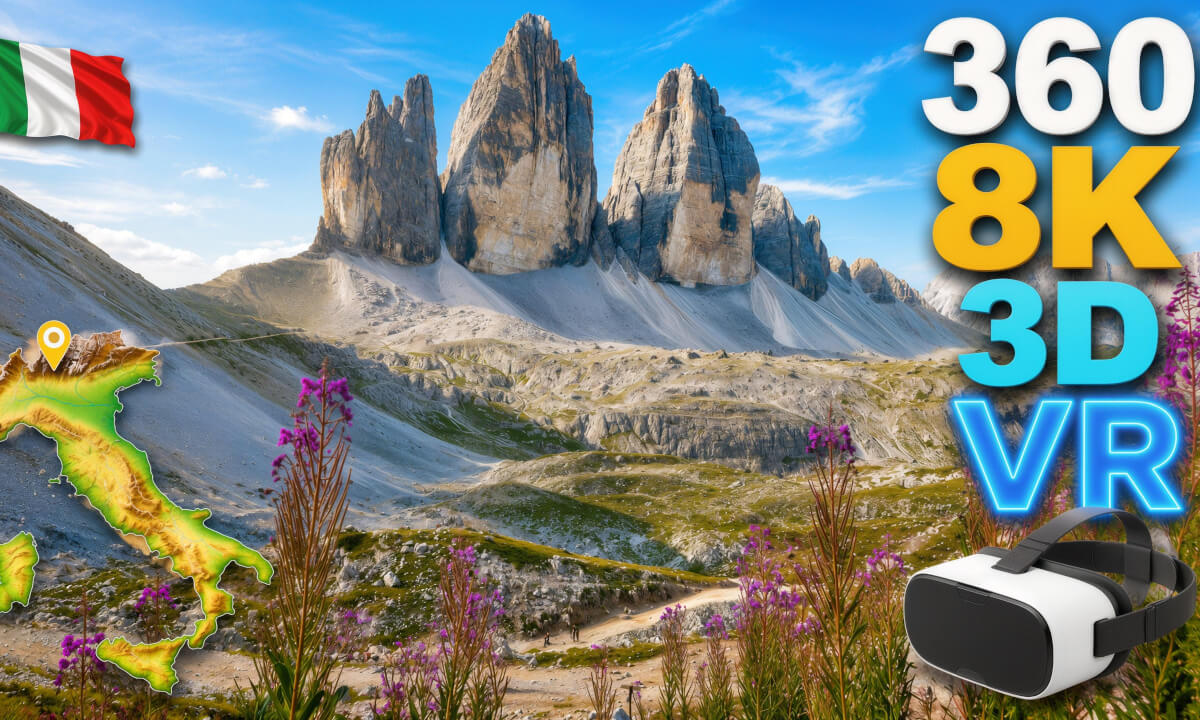 The Most Beautiful Mountains on Earth? 🏔️ Dolomites in 3D VR 360° 8K 🥽 — Known & Unknown: Insta Pro Camera
