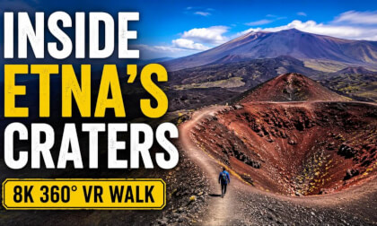 INSIDE MOUNT ETNA’S CRATERS 🌋 8K 360° VR Walk at the Silvestri Craters