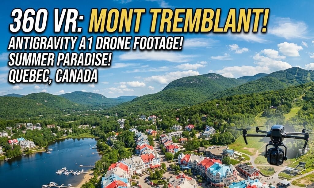 Mont-Tremblant in 360° VR 🇨🇦 | Aerial Journey Through Quebec’s Magnificent Summer Landscapes
