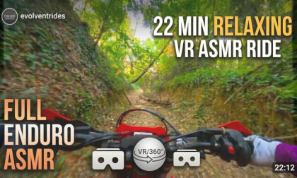 360 VR POV Enduro Trail Ride Compilation - Pure Exhaust Sound & Forest  ASMR 4K