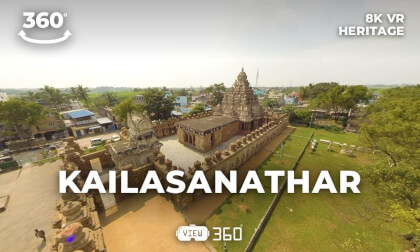 Kailasanathar Temple, Kanchipuram, India | 8K 360° VR | 1,300-Year-Old Stone Carvings