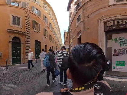 Rome, Italy Walking tour in 4k 360°